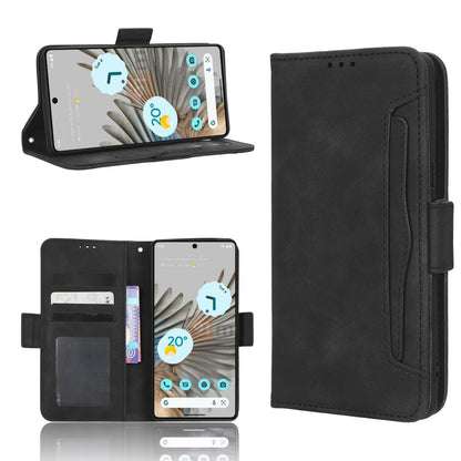 Google Pixel 7 5G Skin Feel PU Leather Wallet Phone Case with Card Slots, Cash Pocket, Magnetic Closure, Built-In Stand, Full Protection TPU Cover