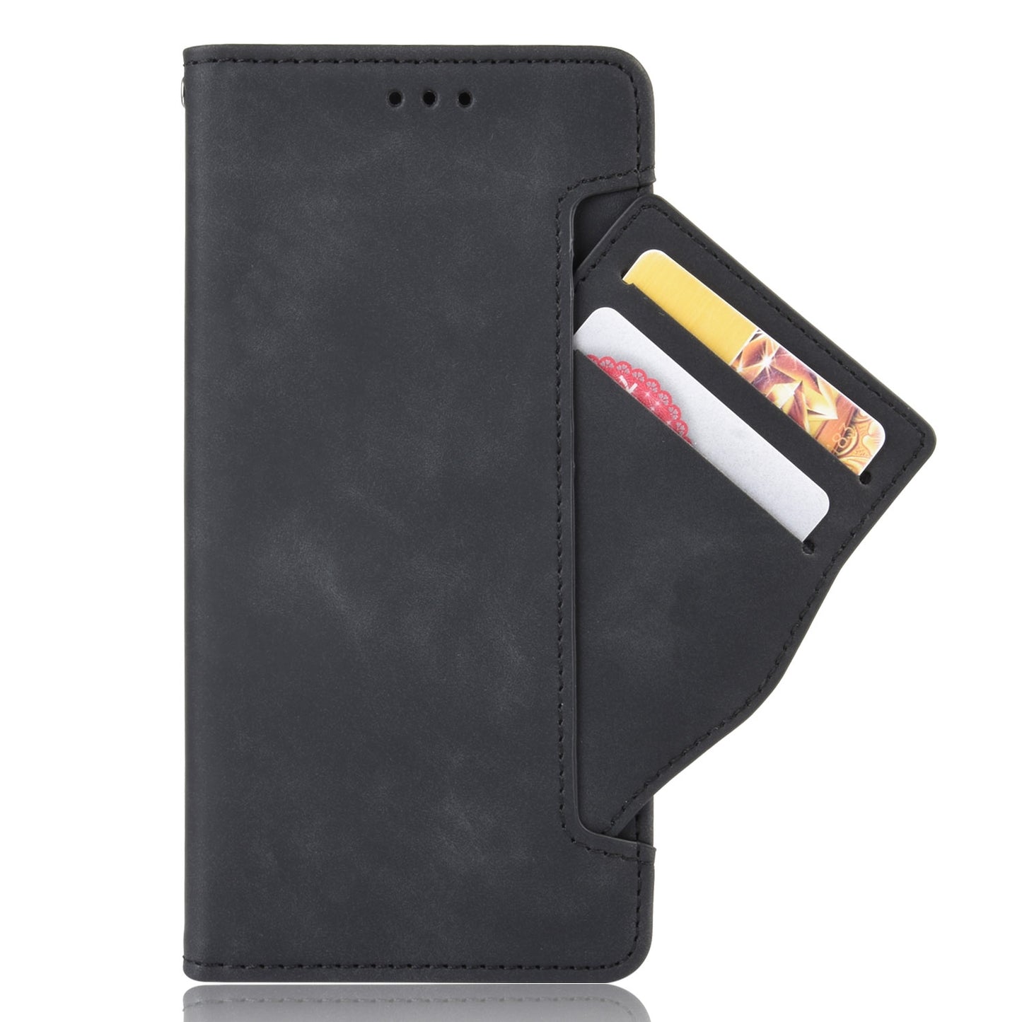 Google Pixel 7 5G Skin Feel PU Leather Wallet Phone Case with Card Slots, Cash Pocket, Magnetic Closure, Built-In Stand, Full Protection TPU Cover