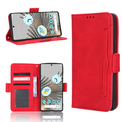 Google Pixel 7 5G Skin Feel PU Leather Wallet Phone Case with Card Slots, Cash Pocket, Magnetic Closure, Built-In Stand, Full Protection TPU Cover