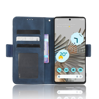 Google Pixel 7 5G Skin Feel PU Leather Wallet Phone Case with Card Slots, Cash Pocket, Magnetic Closure, Built-In Stand, Full Protection TPU Cover
