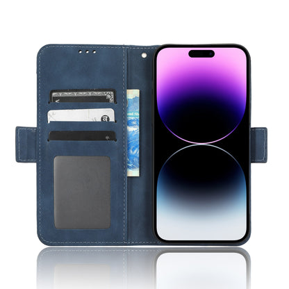 Apple iPhone 14 Pro Max Skin Feel PU Leather Wallet Phone Case with Card Slots, Cash Pocket, Magnetic Closure, Built-In Stand, Full Protection TPU Cover