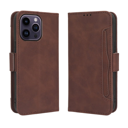 Apple iPhone 14 Pro Max Skin Feel PU Leather Wallet Phone Case with Card Slots, Cash Pocket, Magnetic Closure, Built-In Stand, Full Protection TPU Cover