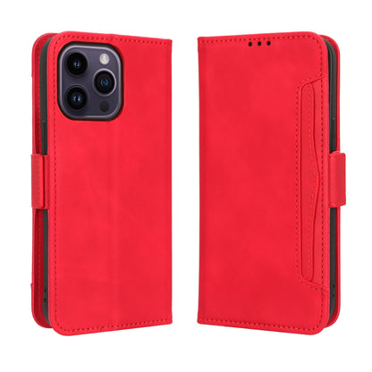 Apple iPhone 14 Pro Skin Feel PU Leather Wallet Phone Case with Card Slots, Cash Pocket, Magnetic Closure, Built-In Stand, Full Protection TPU Cover