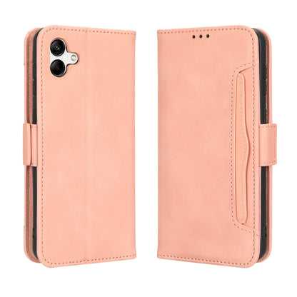 Samsung Galaxy A04 Skin Feel PU Leather Wallet Phone Case with Card Slots, Cash Pocket, Magnetic Closure, Built-In Stand, Full Protection TPU Cover