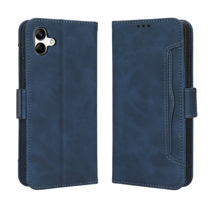 Samsung Galaxy A04 Skin Feel PU Leather Wallet Phone Case with Card Slots, Cash Pocket, Magnetic Closure, Built-In Stand, Full Protection TPU Cover