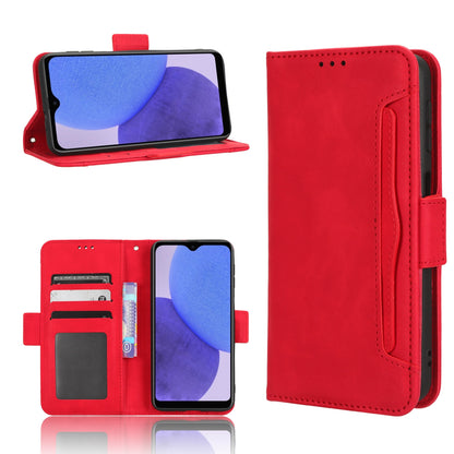 Samsung Galaxy A23s Skin Feel PU Leather Wallet Phone Case with Card Slots, Cash Pocket, Magnetic Closure, Built-In Stand, Full Protection TPU Cover