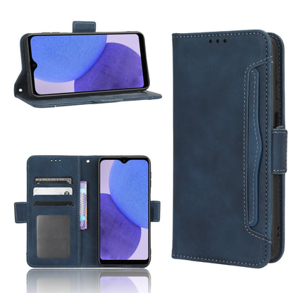 Samsung Galaxy A23e Skin Feel PU Leather Wallet Phone Case with Card Slots, Cash Pocket, Magnetic Closure, Built-In Stand, Full Protection TPU Cover