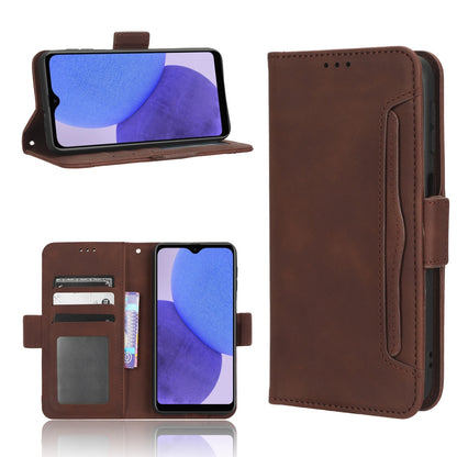 Samsung Galaxy A23 5G JP Skin Feel PU Leather Wallet Phone Case with Card Slots, Cash Pocket, Magnetic Closure, Built-In Stand, Full Protection TPU Cover