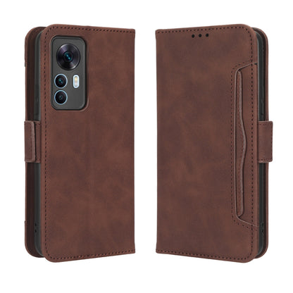 Xiaomi Redmi K50 Ultra Skin Feel PU Leather Wallet Phone Case with Card Slots, Cash Pocket, Magnetic Closure, Built-In Stand, Full Protection TPU Cover