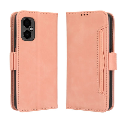 Xiaomi Poco M4 5G Skin Feel PU Leather Wallet Phone Case with Card Slots, Cash Pocket, Magnetic Closure, Built-In Stand, Full Protection TPU Cover