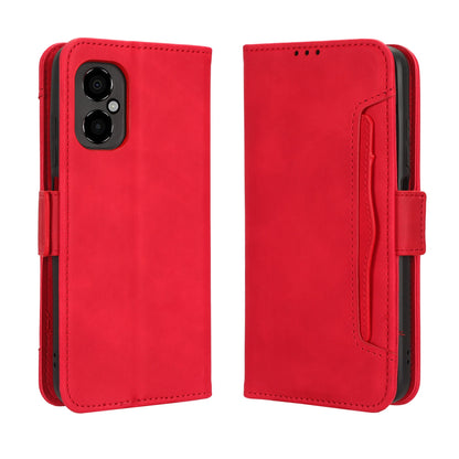 Xiaomi Poco M4 5G Skin Feel PU Leather Wallet Phone Case with Card Slots, Cash Pocket, Magnetic Closure, Built-In Stand, Full Protection TPU Cover