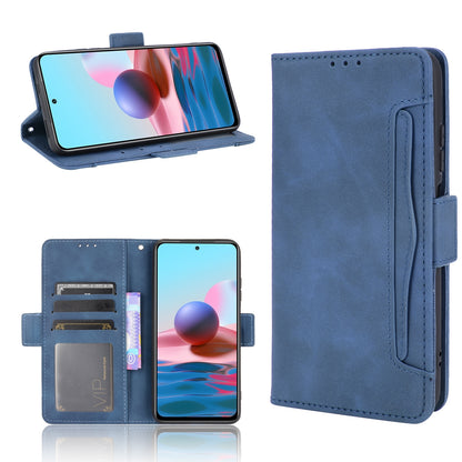 Xiaomi Poco M5S Skin Feel PU Leather Wallet Phone Case with Card Slots, Cash Pocket, Magnetic Closure, Built-In Stand, Full Protection TPU Cover