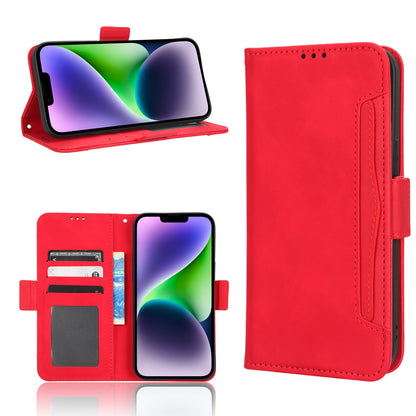 Apple iPhone 14 Skin Feel PU Leather Wallet Phone Case with Card Slots, Cash Pocket, Magnetic Closure, Built-In Stand, Full Protection TPU Cover
