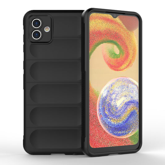 Samsung Galaxy A04 4G Magic Shield TPU + Flannel Protective Phone Case Cover, Shockproof Scratch Resistant