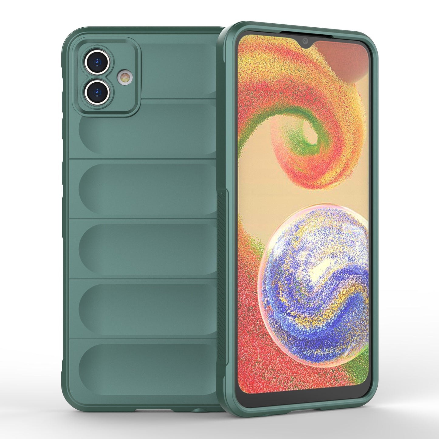 Samsung Galaxy A04 4G Magic Shield TPU + Flannel Protective Phone Case Cover, Shockproof Scratch Resistant