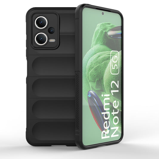 Xiaomi Note 12 5G Magic Shield TPU + Flannel Protective Phone Case Cover, Shockproof Scratch Resistant