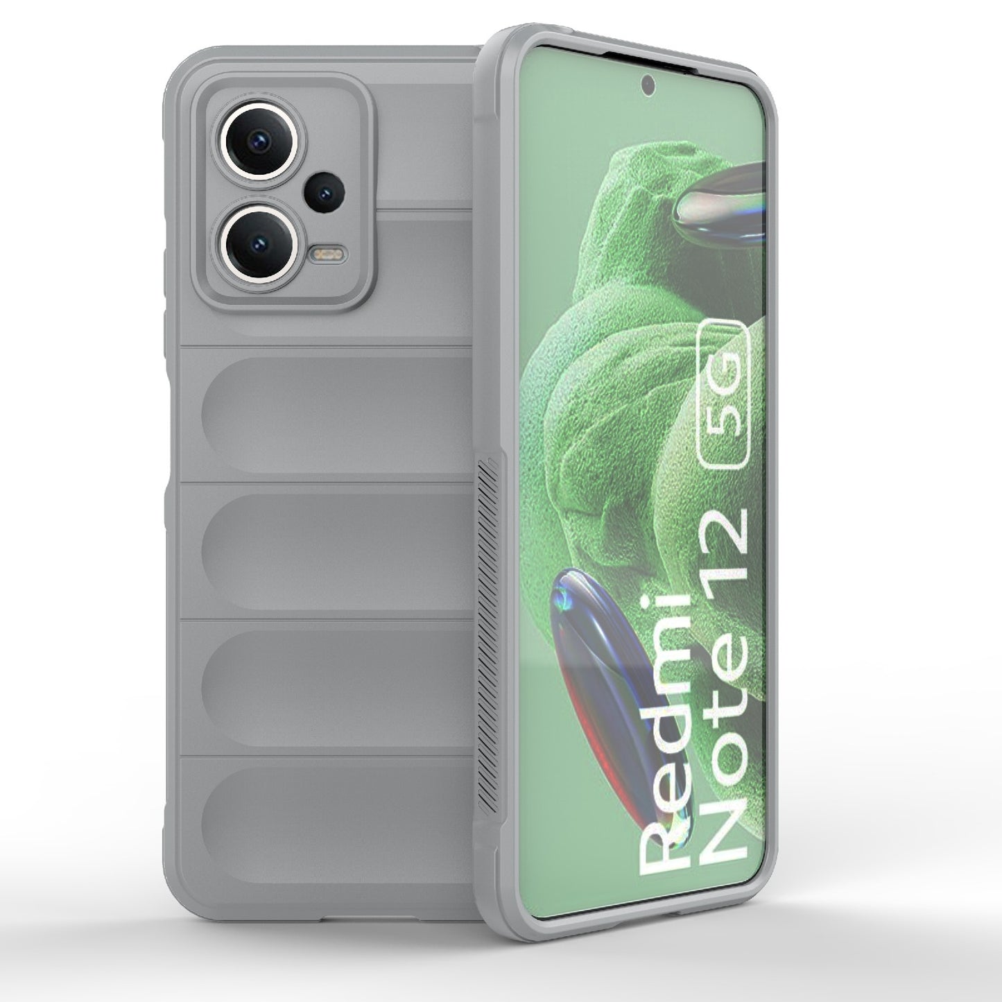 Xiaomi Redmi Note 12 5G Magic Shield TPU + Flannel Protective Phone Case Cover, Shockproof Scratch Resistant