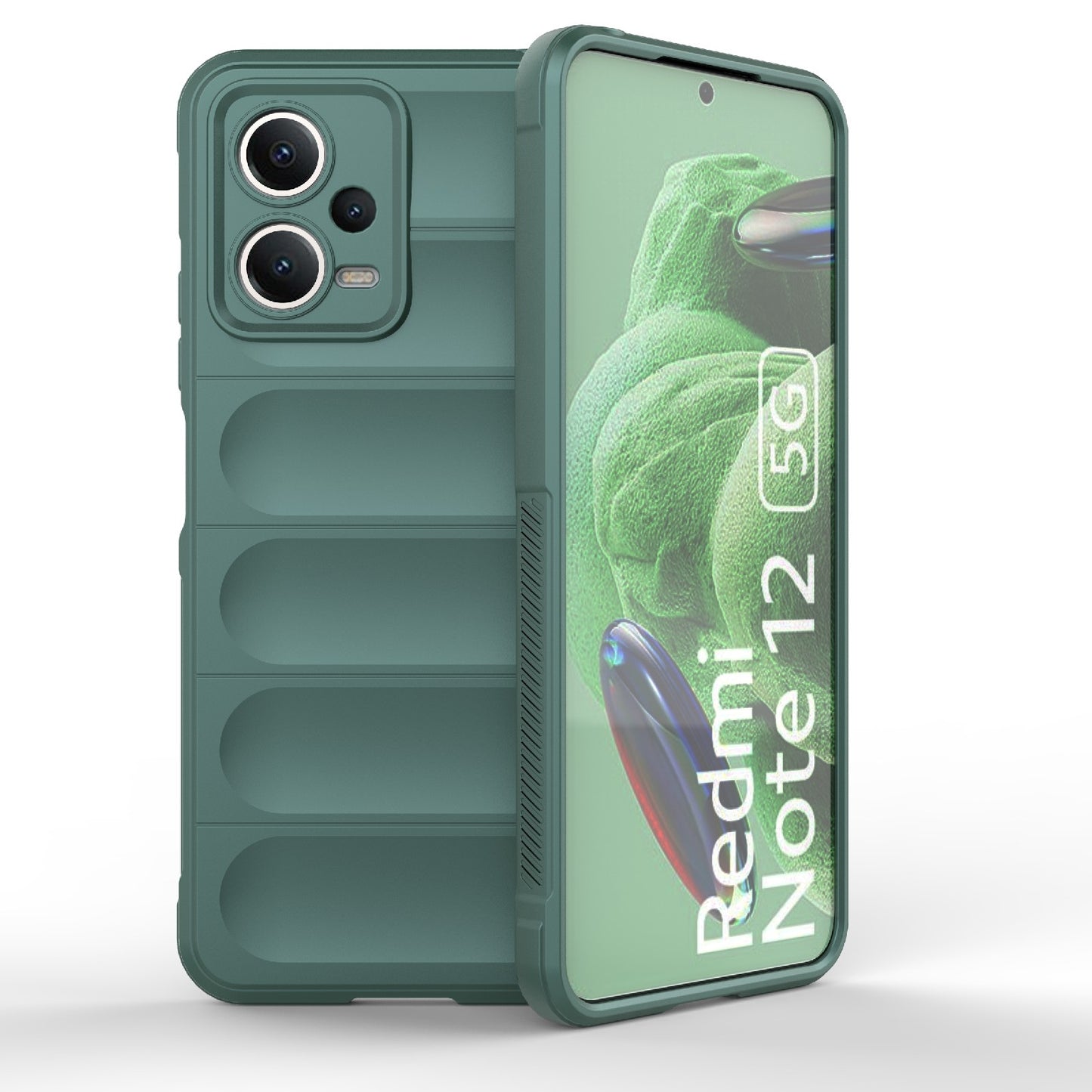 Xiaomi Note 12 5G Magic Shield TPU + Flannel Protective Phone Case Cover, Shockproof Scratch Resistant