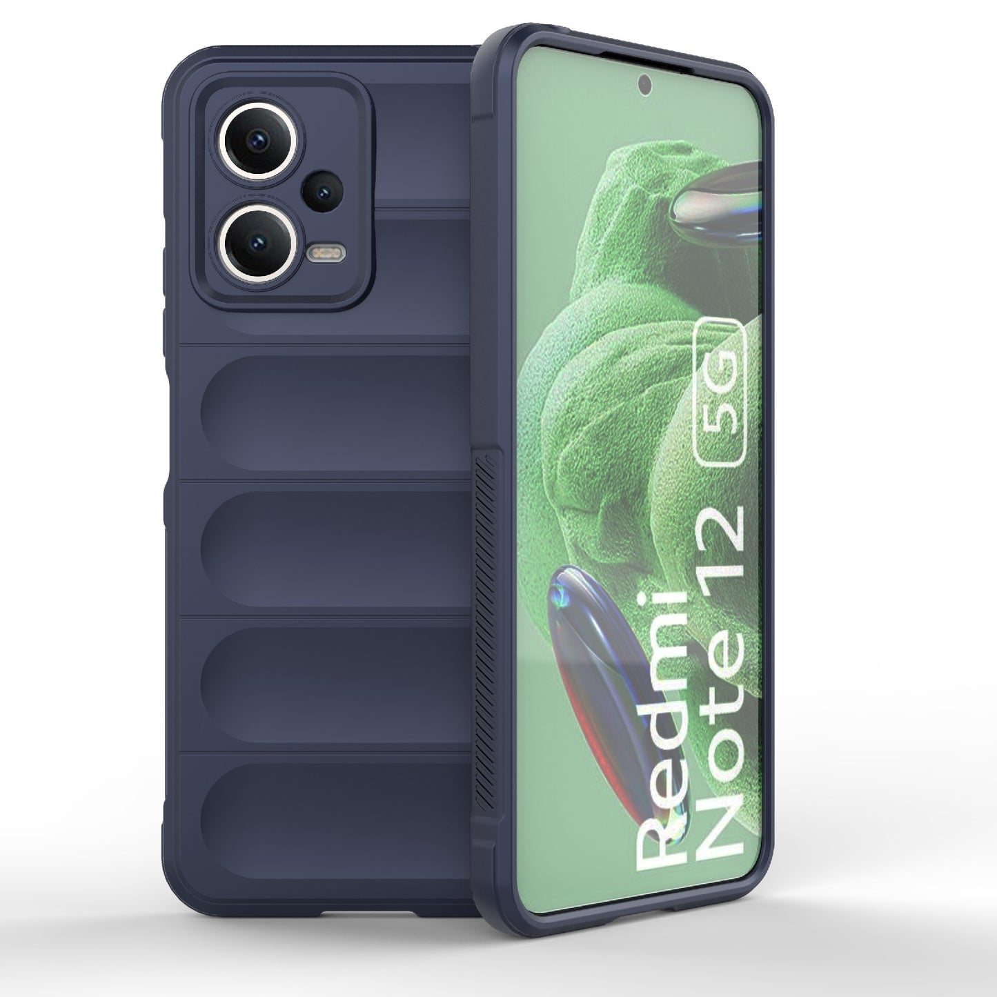 Xiaomi Redmi Note 12 5G Magic Shield TPU + Flannel Protective Phone Case Cover, Shockproof Scratch Resistant