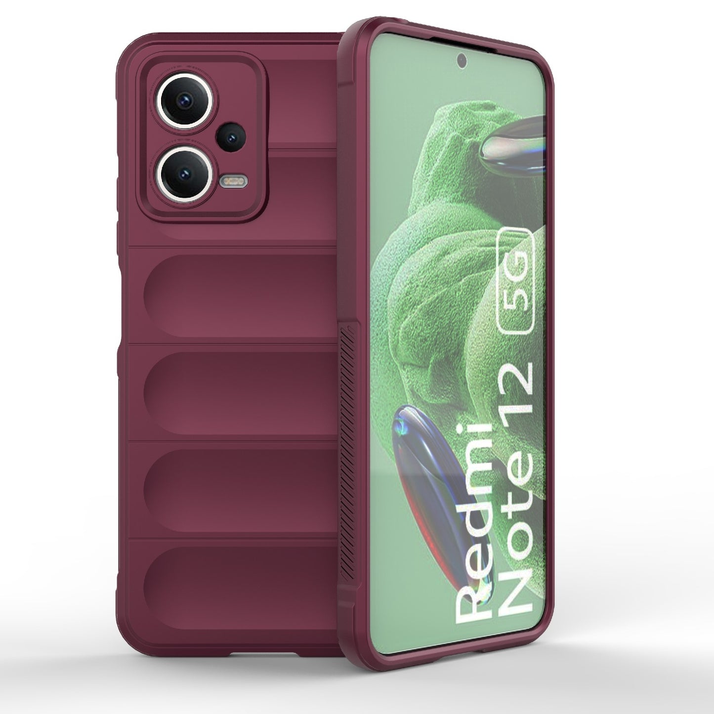 Xiaomi Redmi Note 12 5G Magic Shield TPU + Flannel Protective Phone Case Cover, Shockproof Scratch Resistant