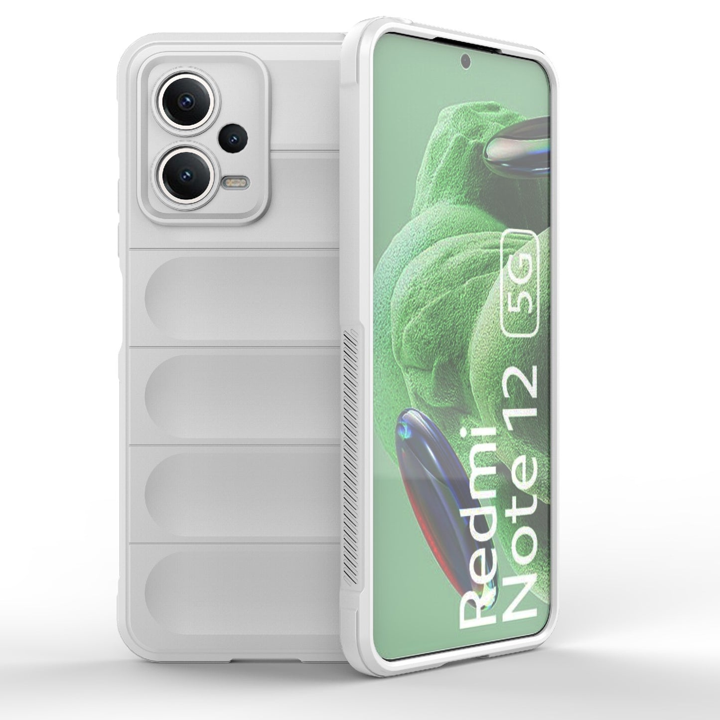 Xiaomi Note 12 5G Magic Shield TPU + Flannel Protective Phone Case Cover, Shockproof Scratch Resistant