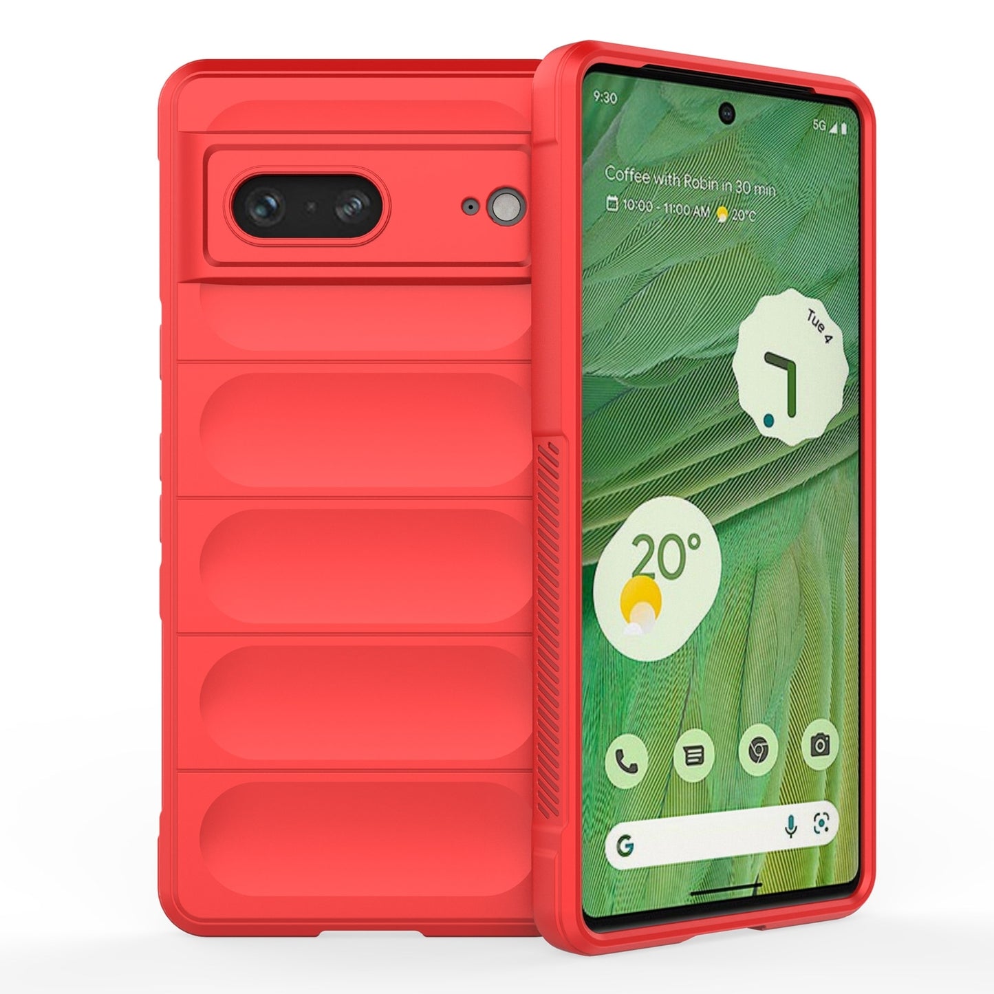 Google Pixel 7 Magic Shield TPU + Flannel Protective Phone Case Cover, Shockproof Scratch Resistant