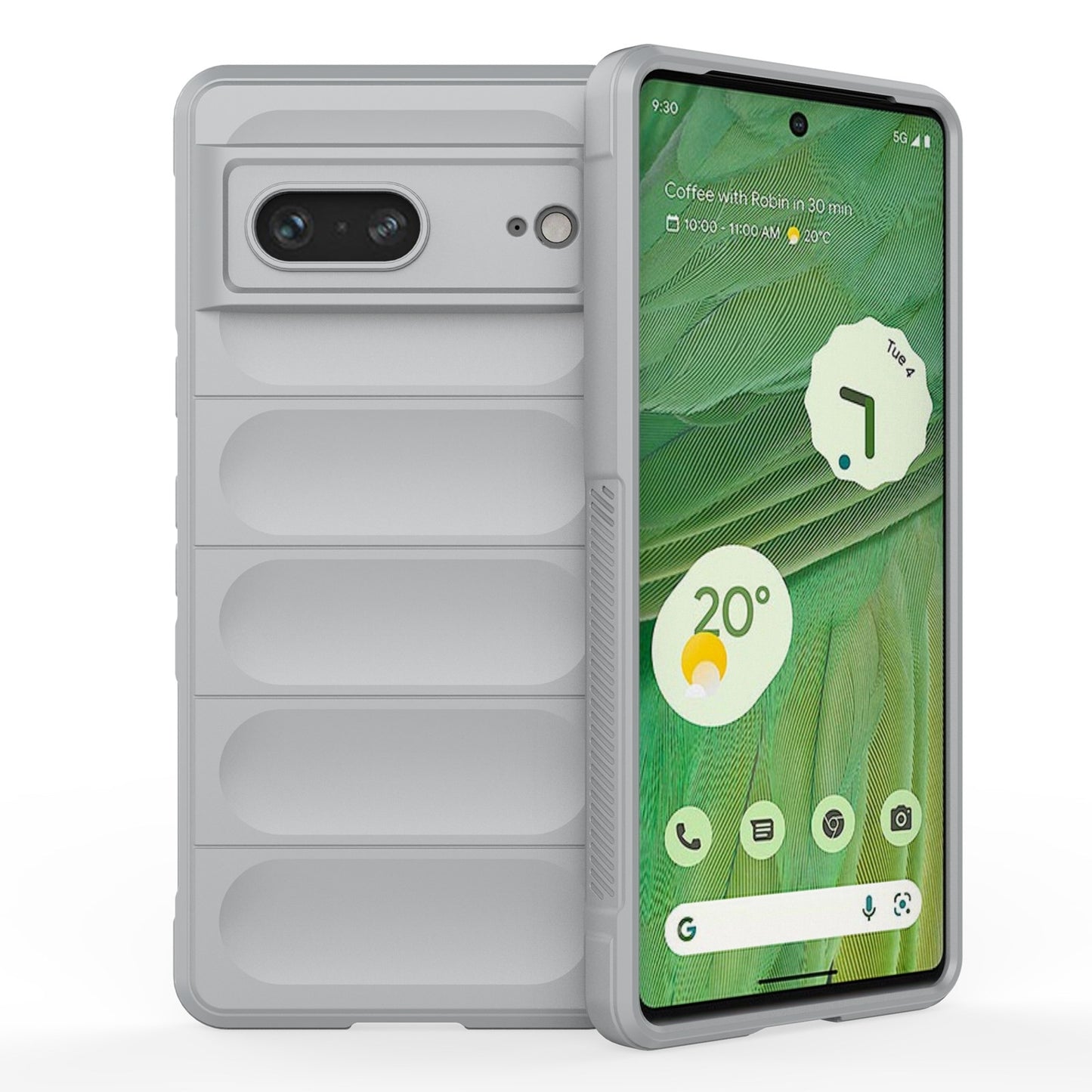 Google Pixel 7 Magic Shield TPU + Flannel Protective Phone Case Cover, Shockproof Scratch Resistant