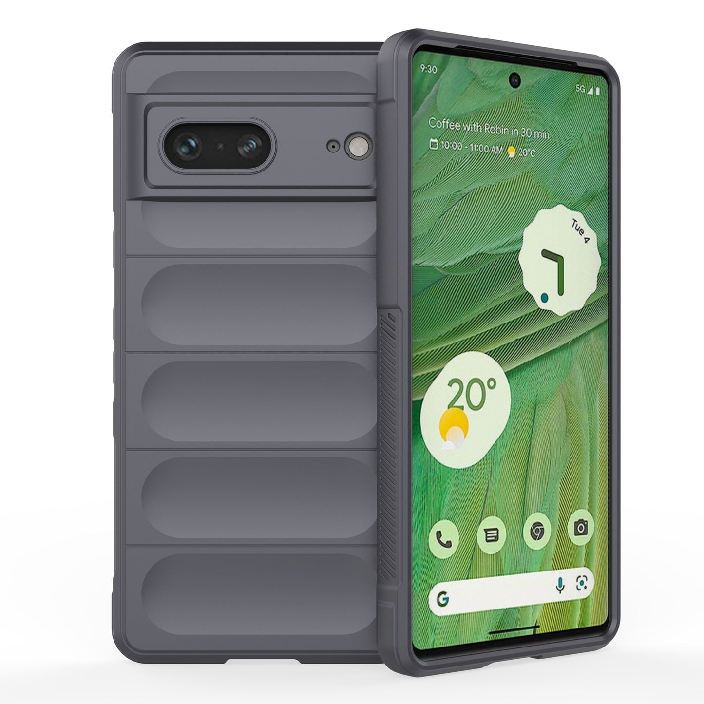 Google Pixel 7 Magic Shield TPU + Flannel Protective Phone Case Cover, Shockproof Scratch Resistant