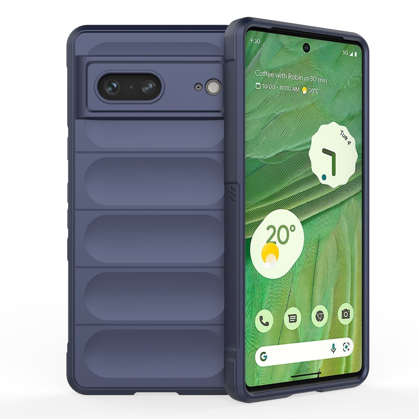 Google Pixel 7 Magic Shield TPU + Flannel Protective Phone Case Cover, Shockproof Scratch Resistant