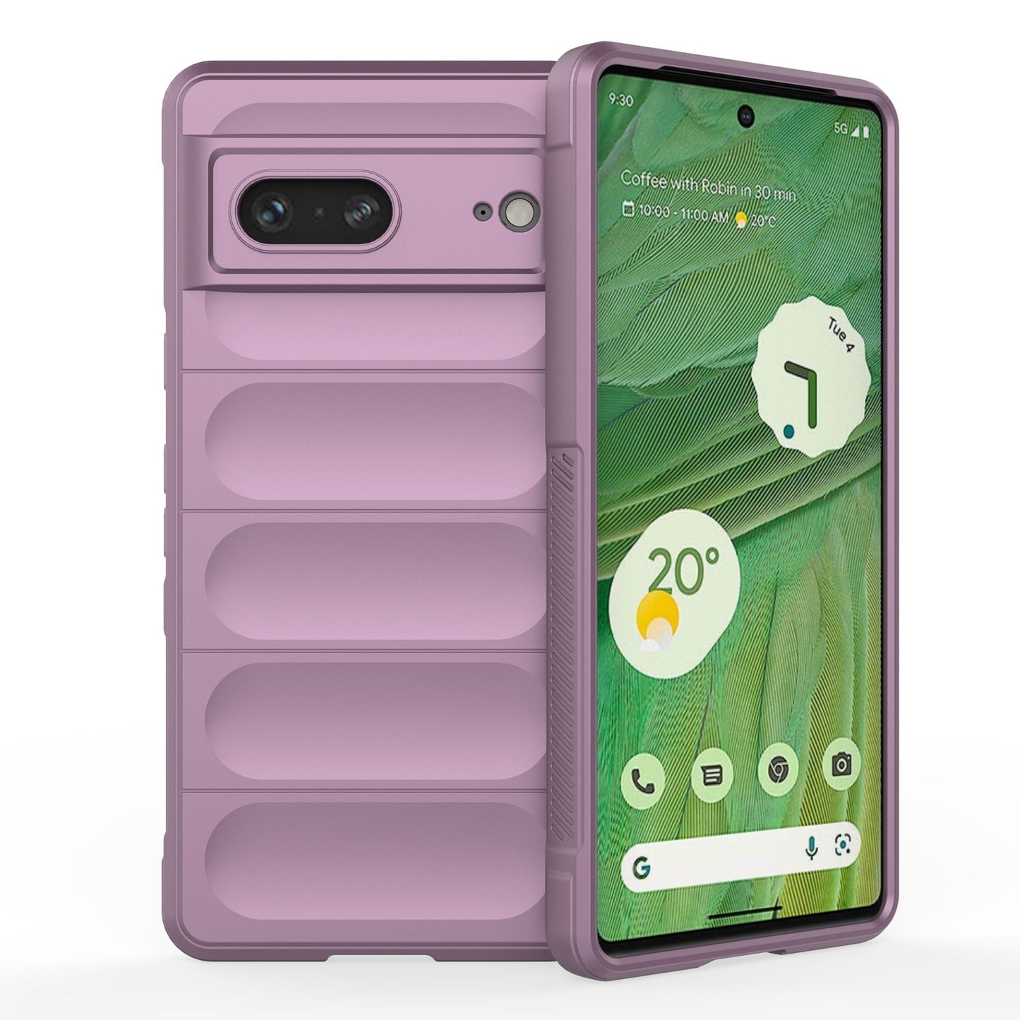 Google Pixel 7 Magic Shield TPU + Flannel Protective Phone Case Cover, Shockproof Scratch Resistant
