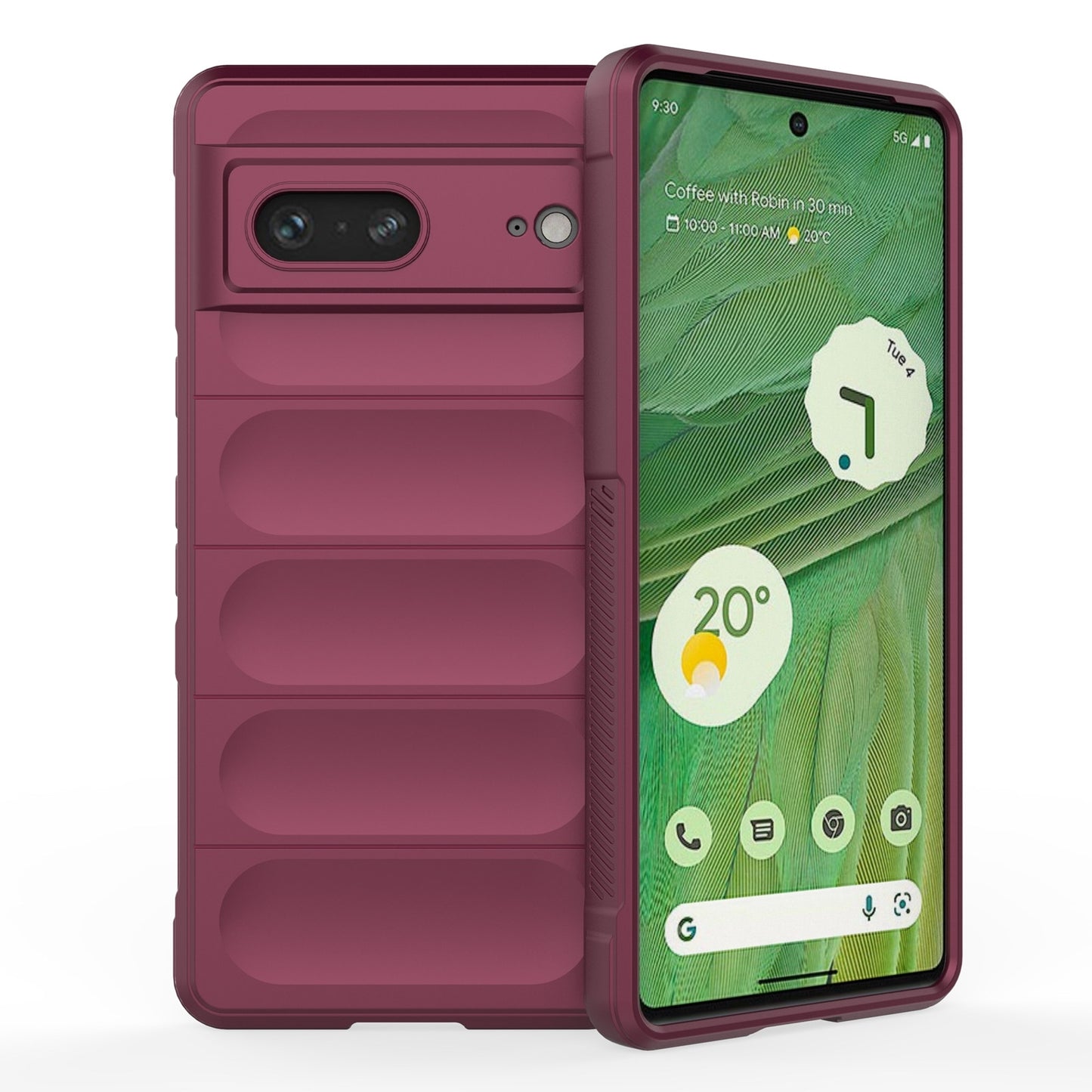 Google Pixel 7 Magic Shield TPU + Flannel Protective Phone Case Cover, Shockproof Scratch Resistant