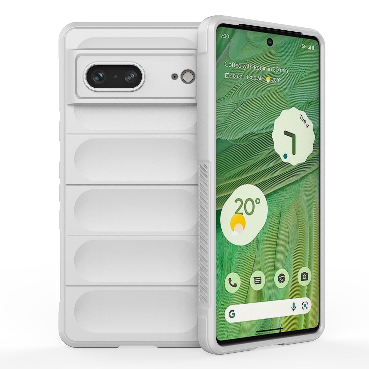 Google Pixel 7 Magic Shield TPU + Flannel Protective Phone Case Cover, Shockproof Scratch Resistant