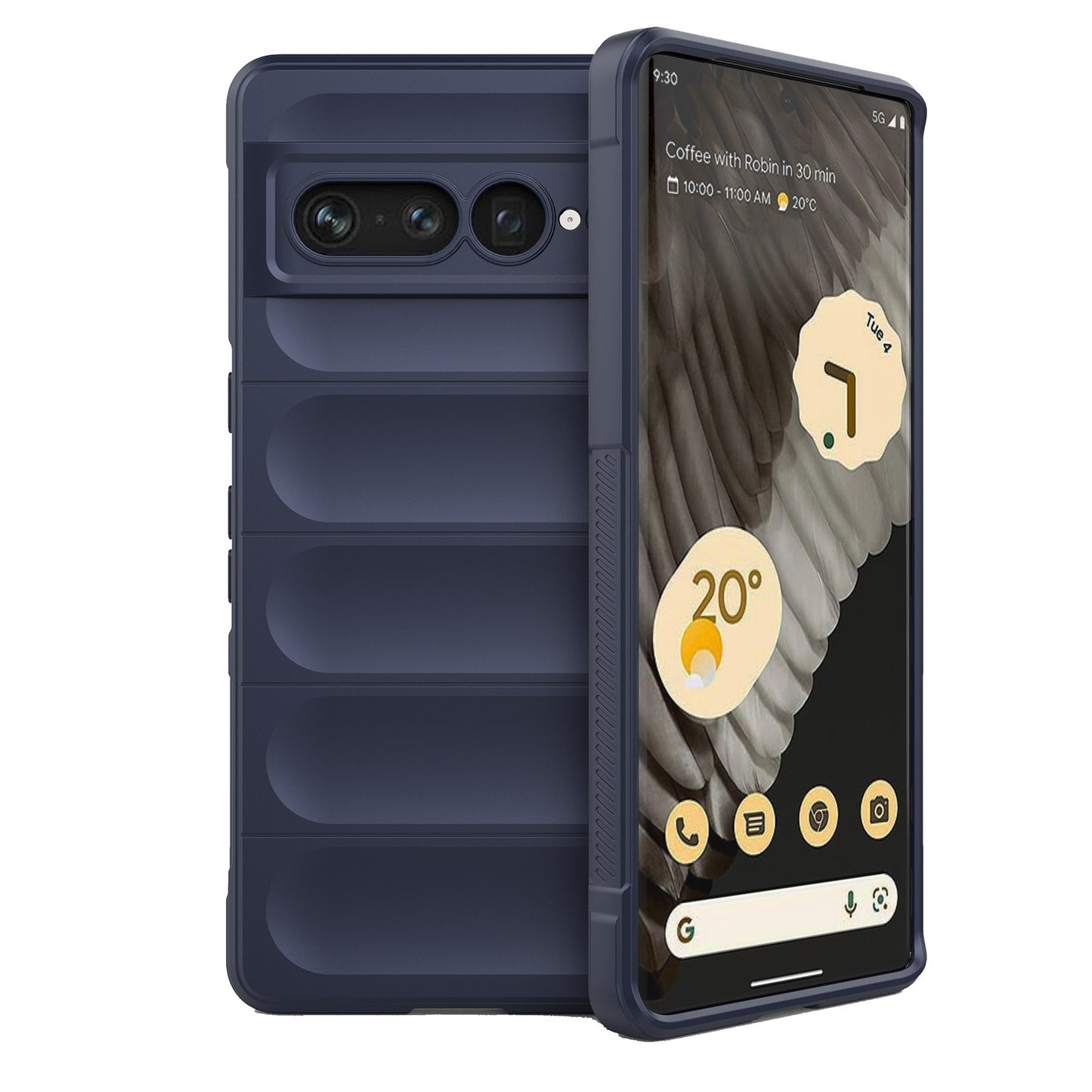 Google Pixel 7 Pro Magic Shield TPU + Flannel Protective Phone Case Cover, Shockproof Scratch Resistant