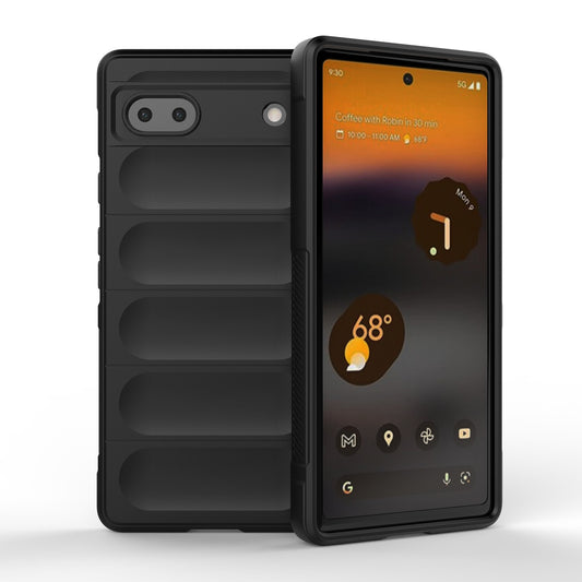 Google Pixel 6a Magic Shield TPU + Flannel Protective Phone Case Cover, Shockproof Scratch Resistant