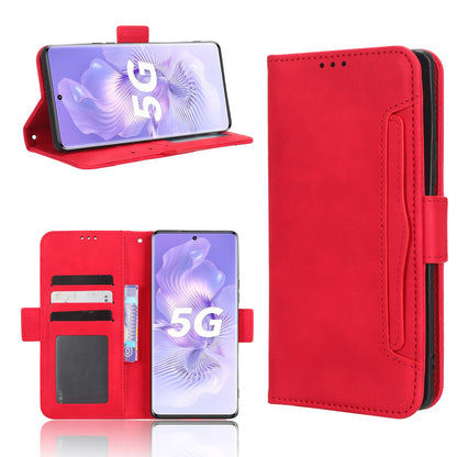 Honor 80 5G Skin Feel PU Leather Wallet Phone Case with Card Slots, Cash Pocket, Magnetic Closure, Built-In Stand, Full Protection TPU Cover