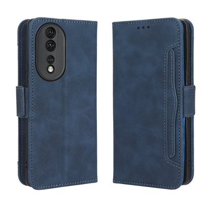 Honor 80 5G Skin Feel PU Leather Wallet Phone Case with Card Slots, Cash Pocket, Magnetic Closure, Built-In Stand, Full Protection TPU Cover