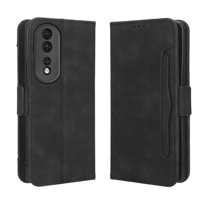 Honor 80 Pro 5G Skin Feel PU Leather Wallet Phone Case with Card Slots, Cash Pocket, Magnetic Closure, Built-In Stand, Full Protection TPU Cover