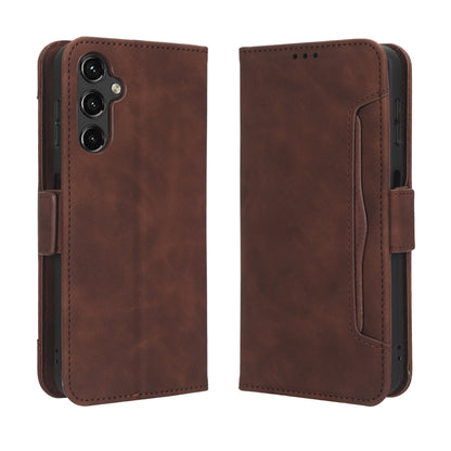 Samsung Galaxy A14 5G Skin Feel PU Leather Wallet Phone Case with Card Slots, Cash Pocket, Magnetic Closure, Built-In Stand, Full Protection TPU Cover