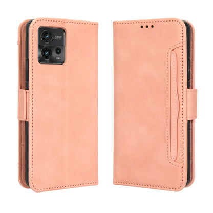 Motorola Moto G72 4G Skin Feel PU Leather Wallet Phone Case with Card Slots, Cash Pocket, Magnetic Closure, Built-In Stand, Full Protection TPU Cover