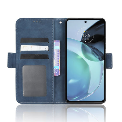 Motorola Moto G72 4G Skin Feel PU Leather Wallet Phone Case with Card Slots, Cash Pocket, Magnetic Closure, Built-In Stand, Full Protection TPU Cover