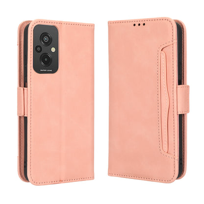 Xiaomi Redmi 11 Prime 4G Skin Feel PU Leather Wallet Phone Case with Card Slots, Cash Pocket, Magnetic Closure, Built-In Stand, Full Protection TPU Cover