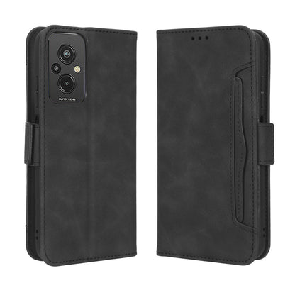 Xiaomi Redmi 11 Prime 4G Skin Feel PU Leather Wallet Phone Case with Card Slots, Cash Pocket, Magnetic Closure, Built-In Stand, Full Protection TPU Cover