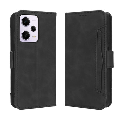 Xiaomi Redmi Note 12 Pro 5G Skin Feel PU Leather Wallet Phone Case with Card Slots, Cash Pocket, Magnetic Closure, Built-In Stand, Full Protection TPU Cover