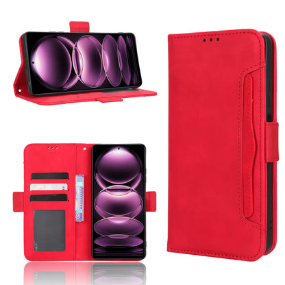 Xiaomi Redmi Note 12 Pro 5G Skin Feel PU Leather Wallet Phone Case with Card Slots, Cash Pocket, Magnetic Closure, Built-In Stand, Full Protection TPU Cover
