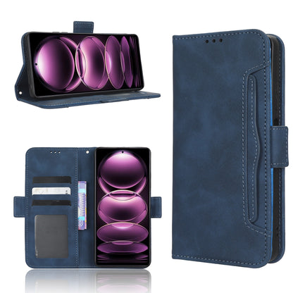Xiaomi Redmi Note 12 Pro 5G Skin Feel PU Leather Wallet Phone Case with Card Slots, Cash Pocket, Magnetic Closure, Built-In Stand, Full Protection TPU Cover