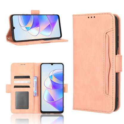 Honor Play 40 Plus Skin Feel PU Leather Wallet Phone Case with Card Slots, Cash Pocket, Magnetic Closure, Built-In Stand, Full Protection TPU Cover
