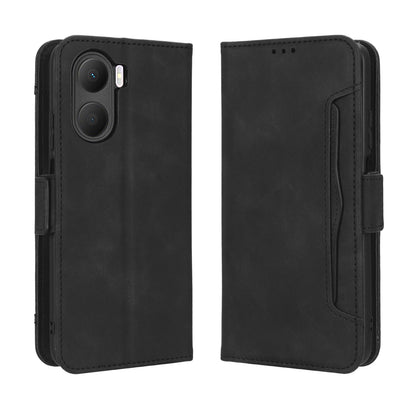 Honor Play 40 Plus Skin Feel PU Leather Wallet Phone Case with Card Slots, Cash Pocket, Magnetic Closure, Built-In Stand, Full Protection TPU Cover