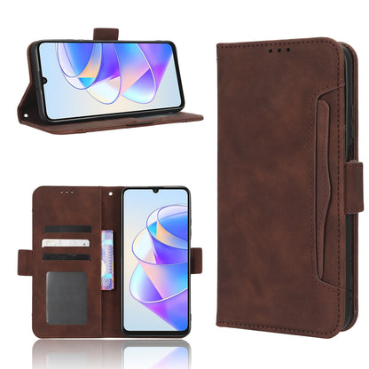 Honor Play 40 Plus Skin Feel PU Leather Wallet Phone Case with Card Slots, Cash Pocket, Magnetic Closure, Built-In Stand, Full Protection TPU Cover