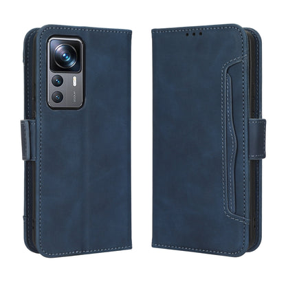 Xiaomi 12T Pro Skin Feel PU Leather Wallet Phone Case with Card Slots, Cash Pocket, Magnetic Closure, Built-In Stand, Full Protection TPU Cover
