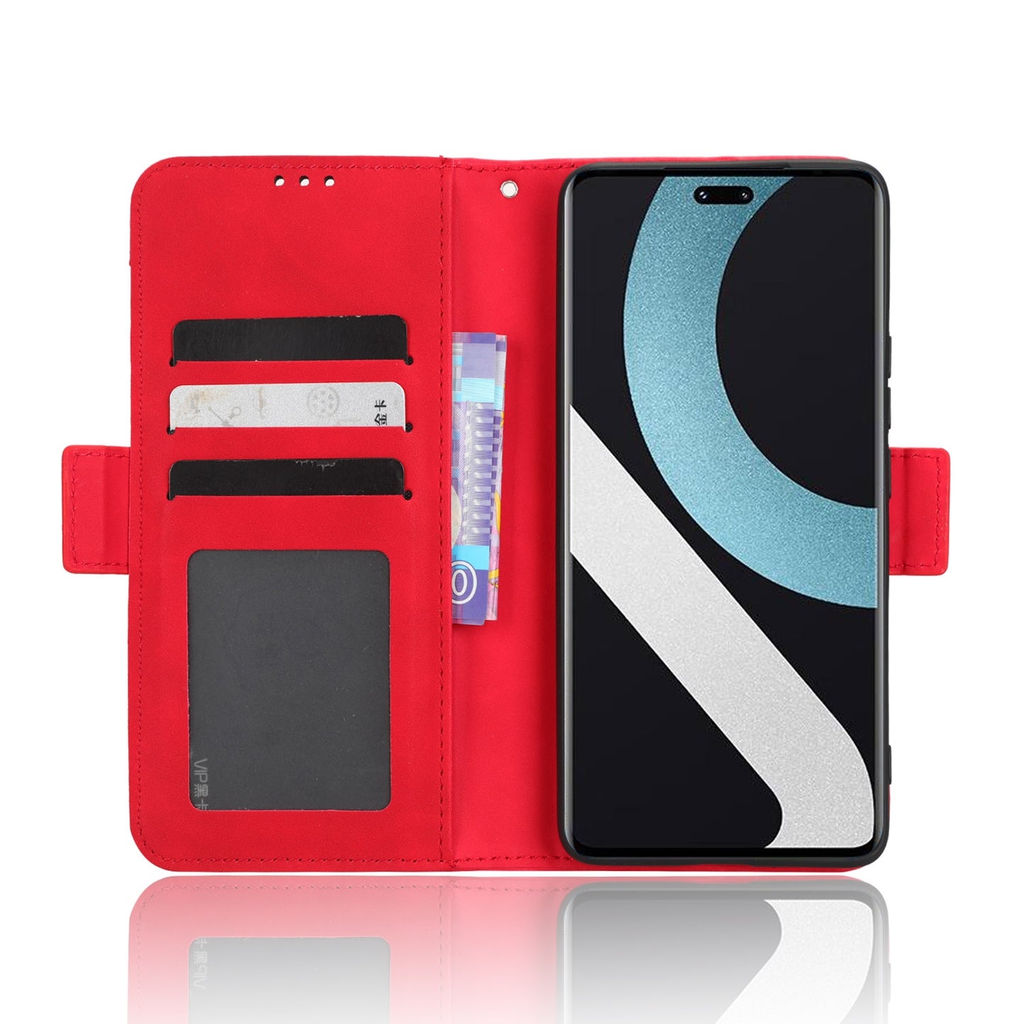 Xiaomi 12 Lite NE Skin Feel PU Leather Wallet Phone Case with Card Slots, Cash Pocket, Magnetic Closure, Built-In Stand, Full Protection TPU Cover